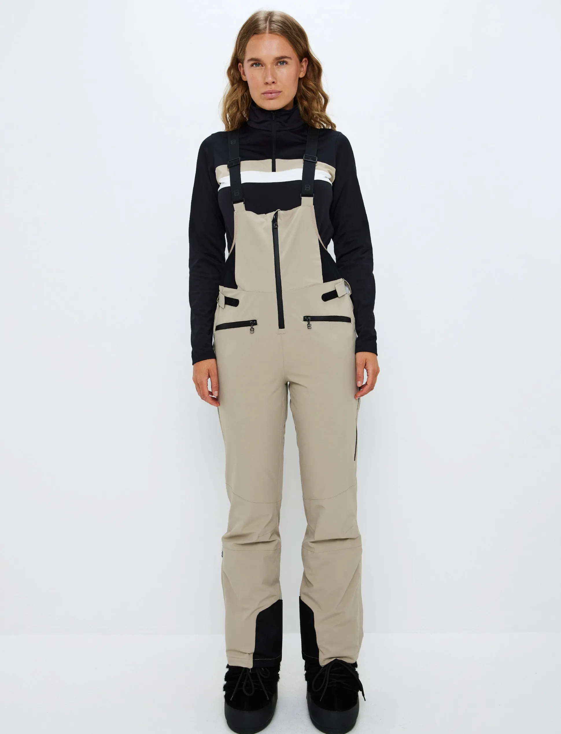 Daniella 2.0 W Bib Pant - Lt Beige