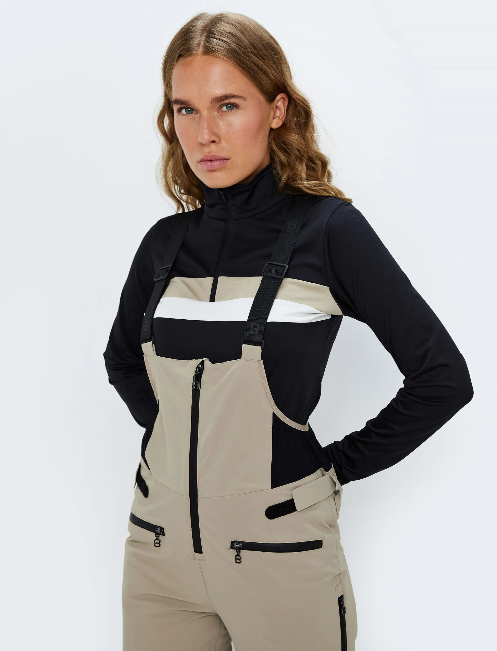 Daniella 2.0 W Bib Pant - Lt Beige