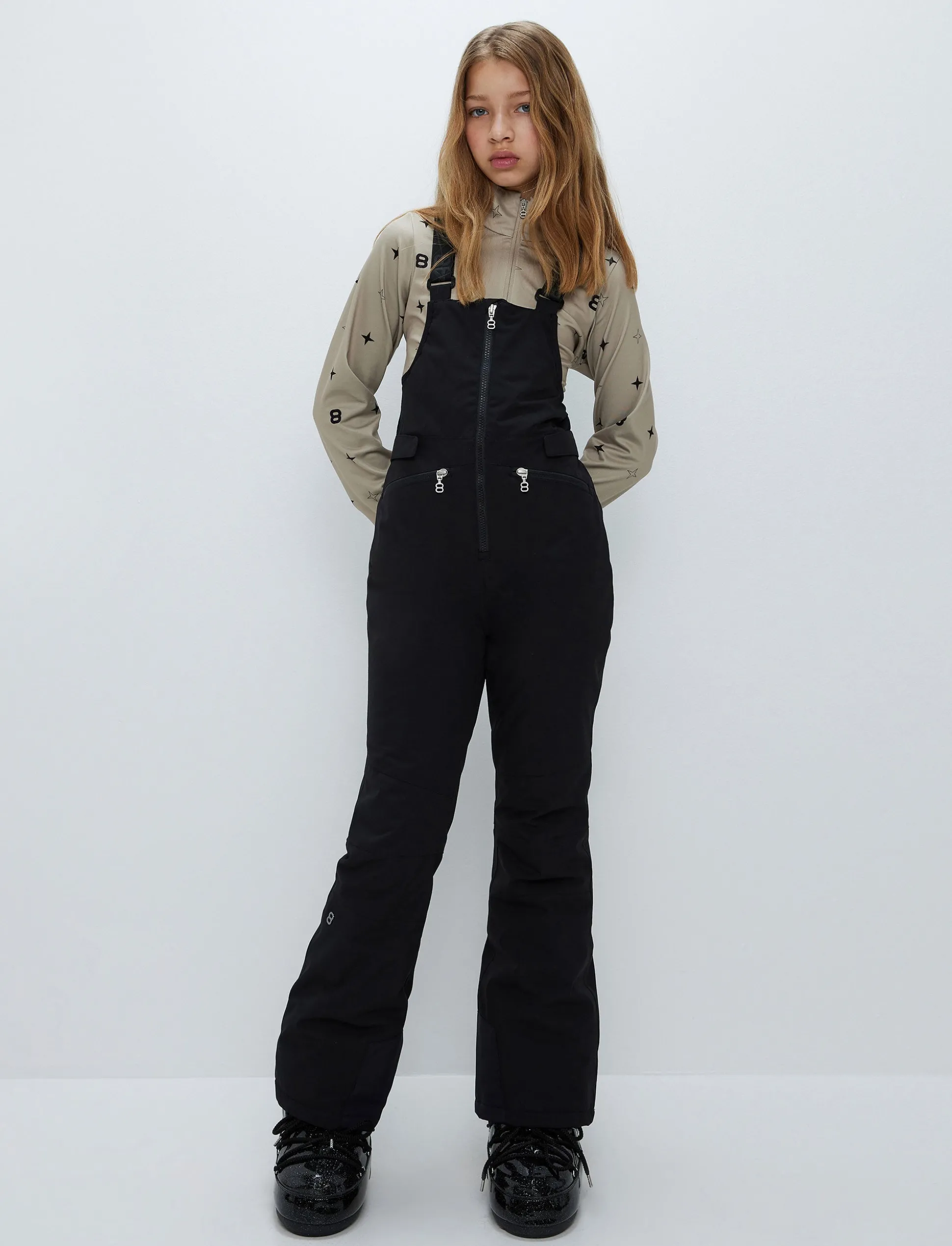 Ella JR Bib Pant - Black
