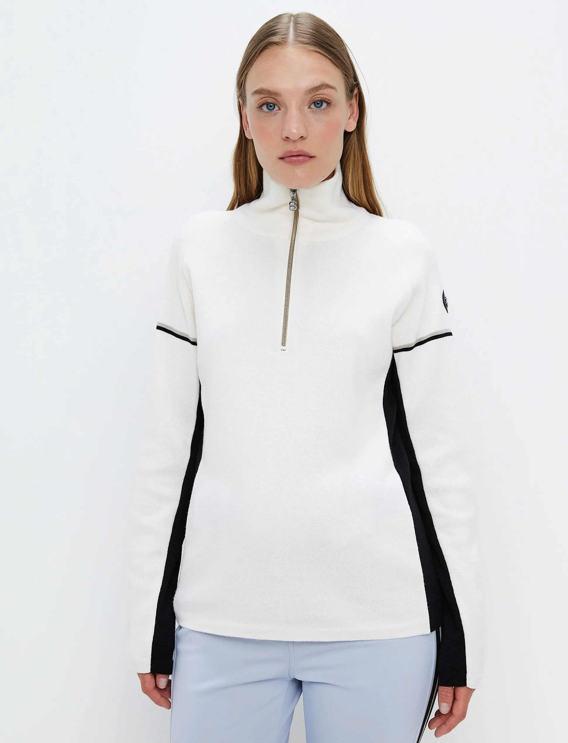 Ember W Merino Sweat - Blanc