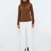 Hallie W Wool Sweat - Cashmere Brown