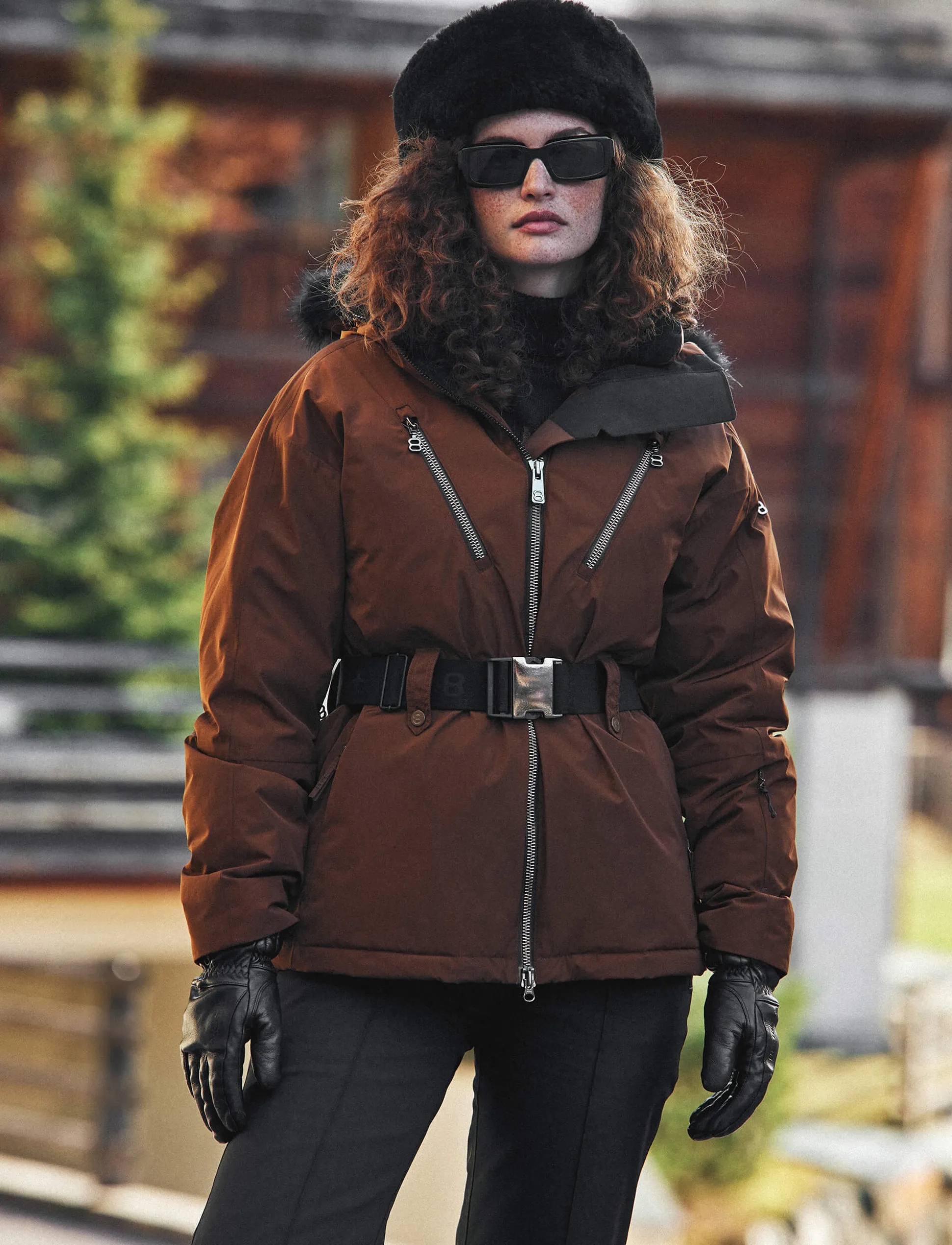 Perla W Ski Jacket - Cashmere Brown