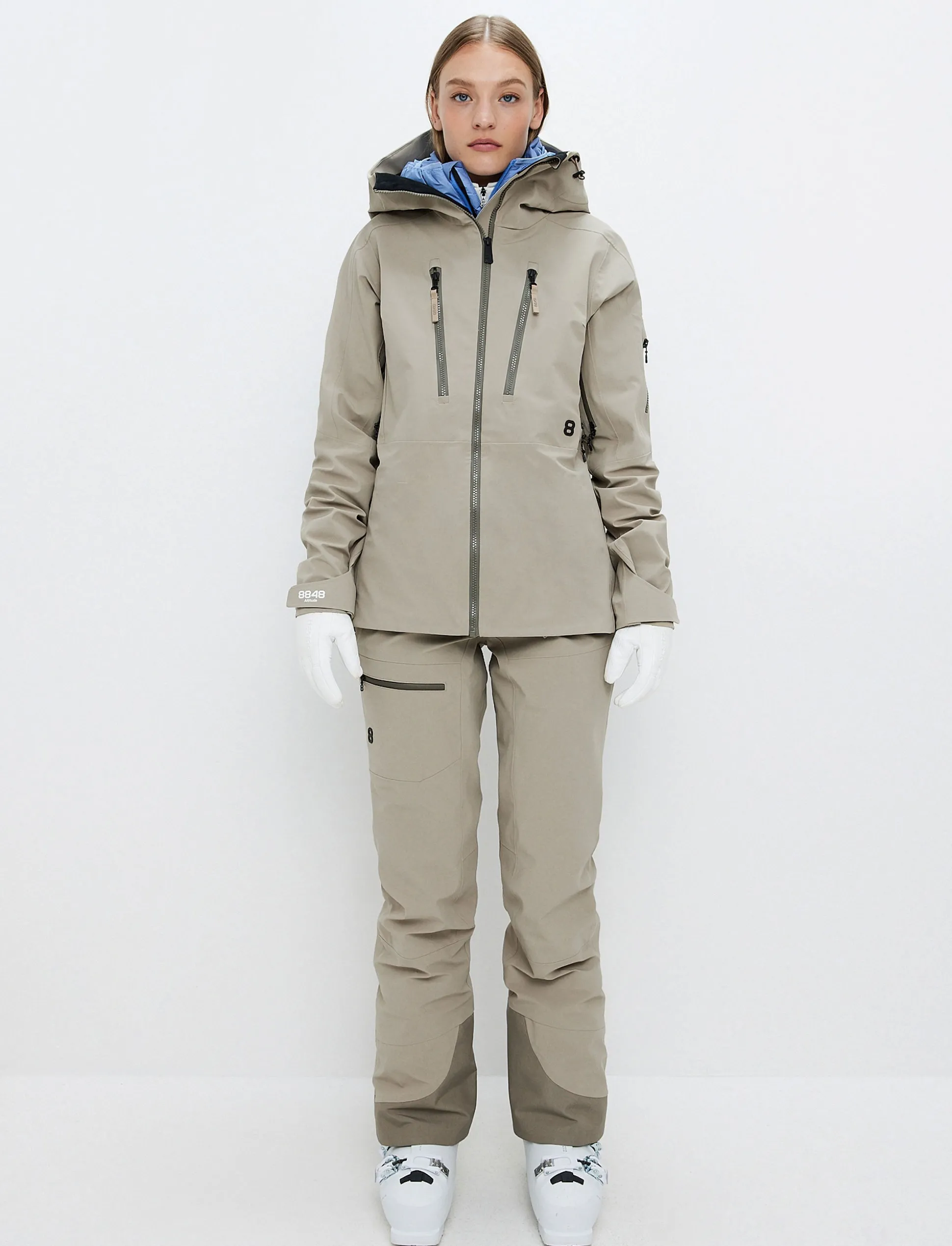 Pow 3.0 W Shell Jacket - Lt Fallen Rock