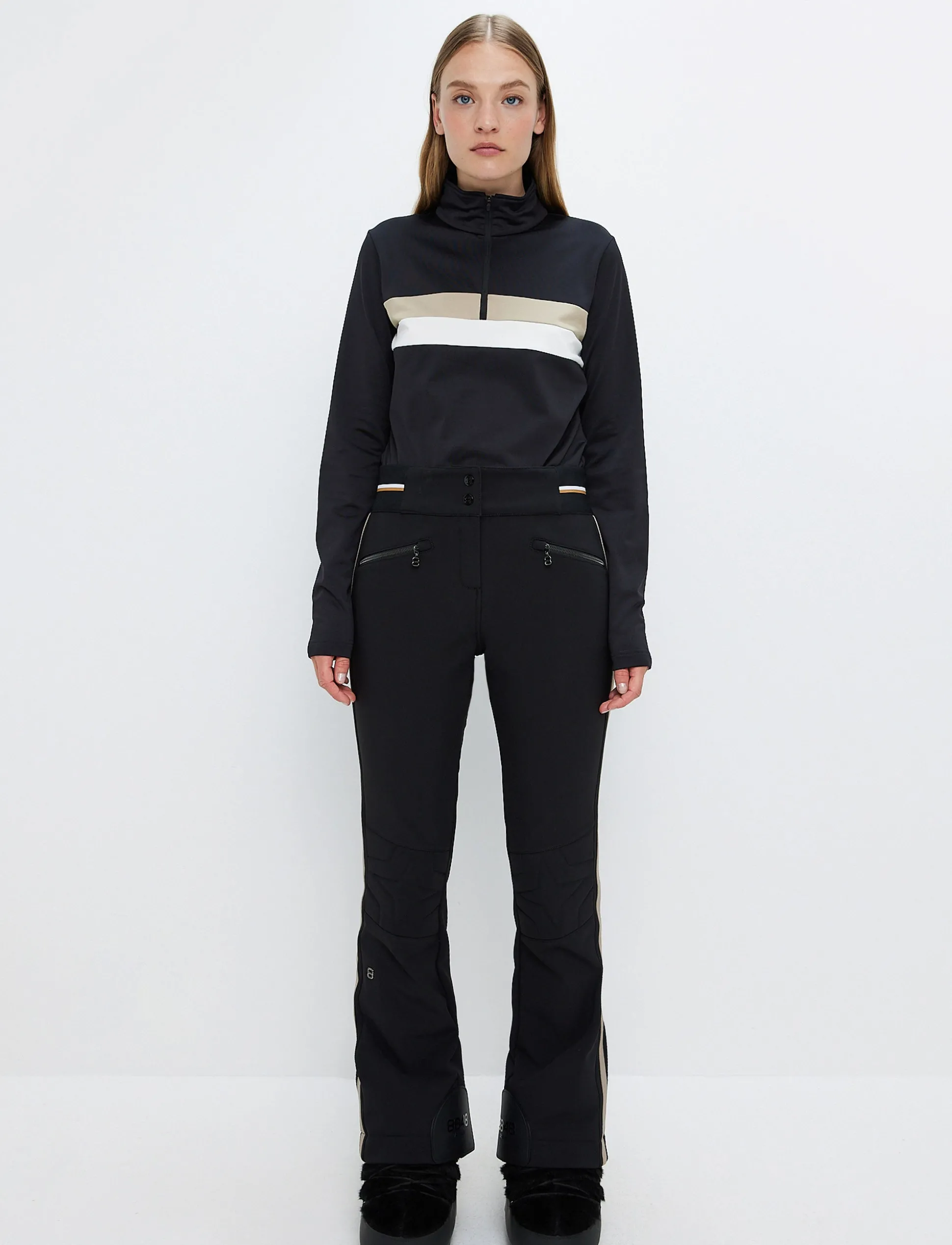 Randy Star W Pant - Black/Beige
