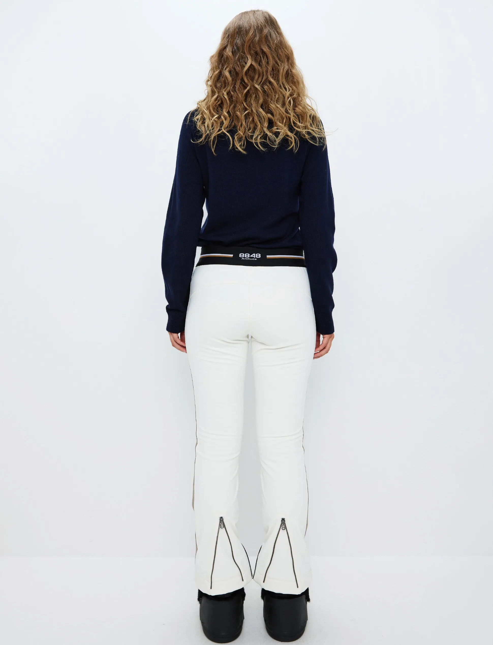 Randy Star W Pant - Blanc/Beige