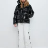 Saga Jr Ski Jacket - Black Glossy