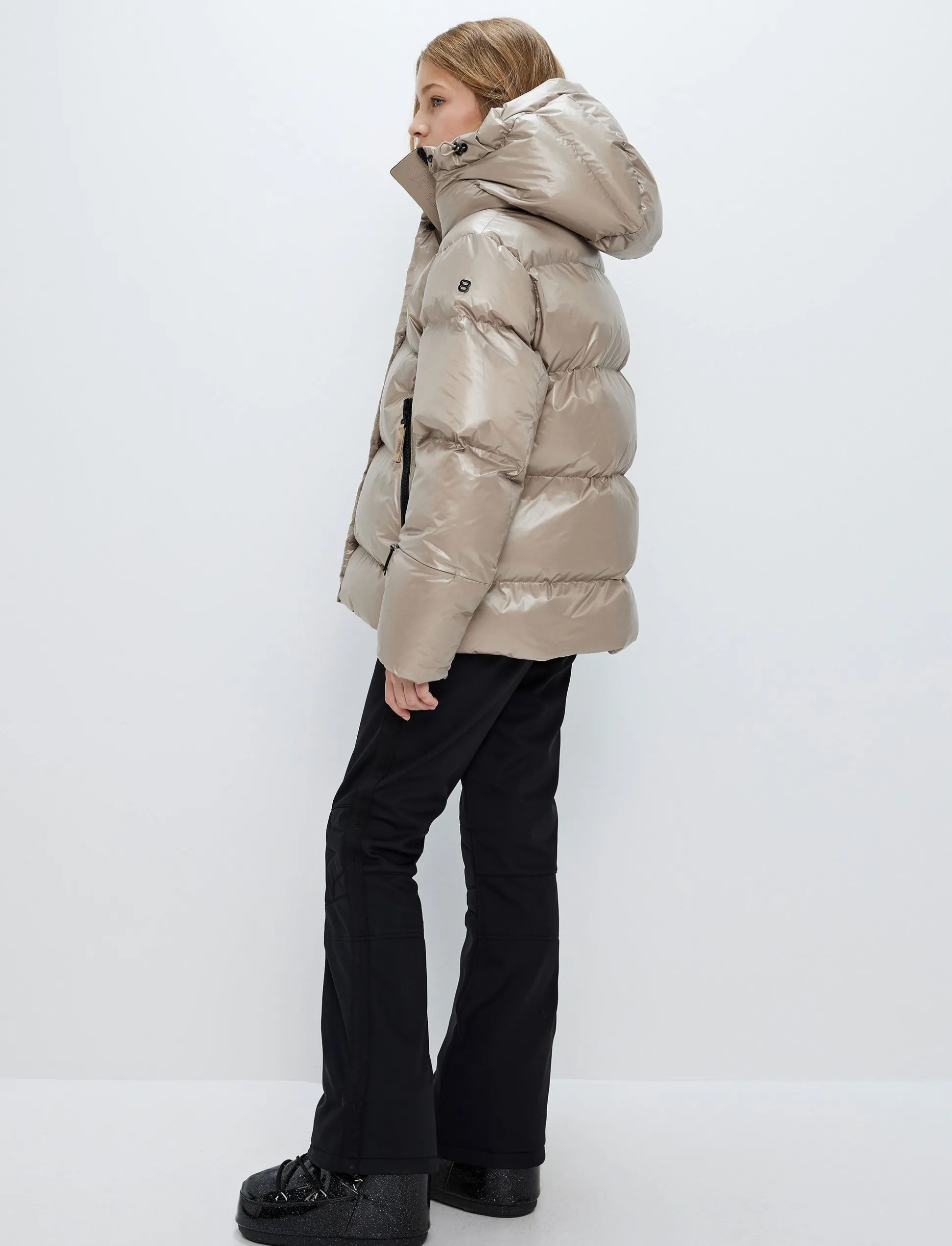 Saga Jr Ski Jacket - Lt Beige