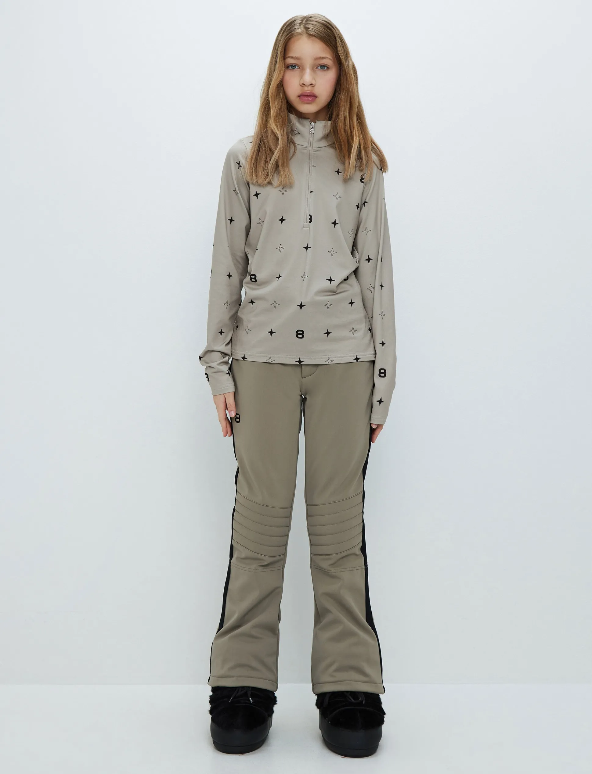 8 Star Jr Sweat - Lt Beige