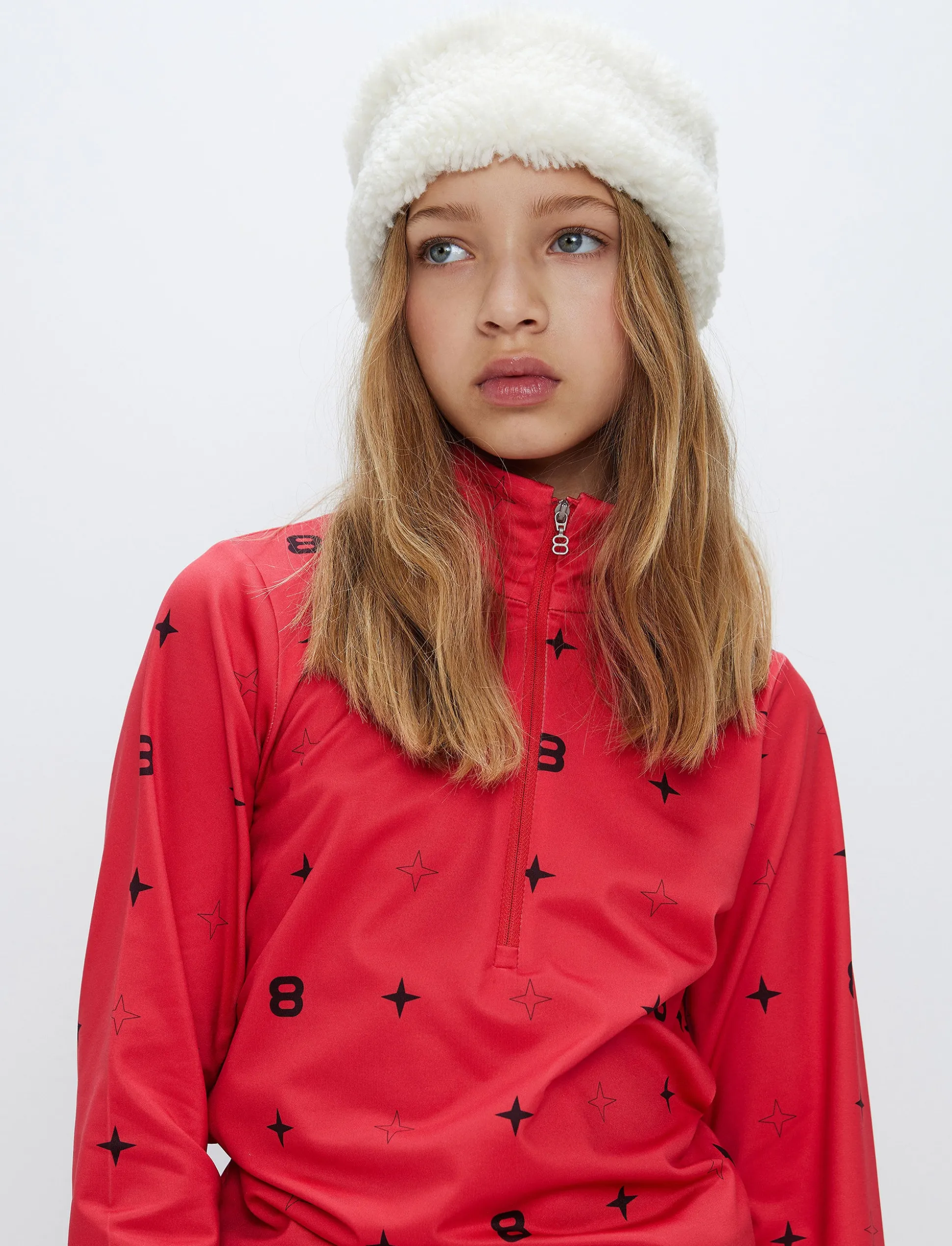 8 Star Jr Sweat - Poinsetta Red
