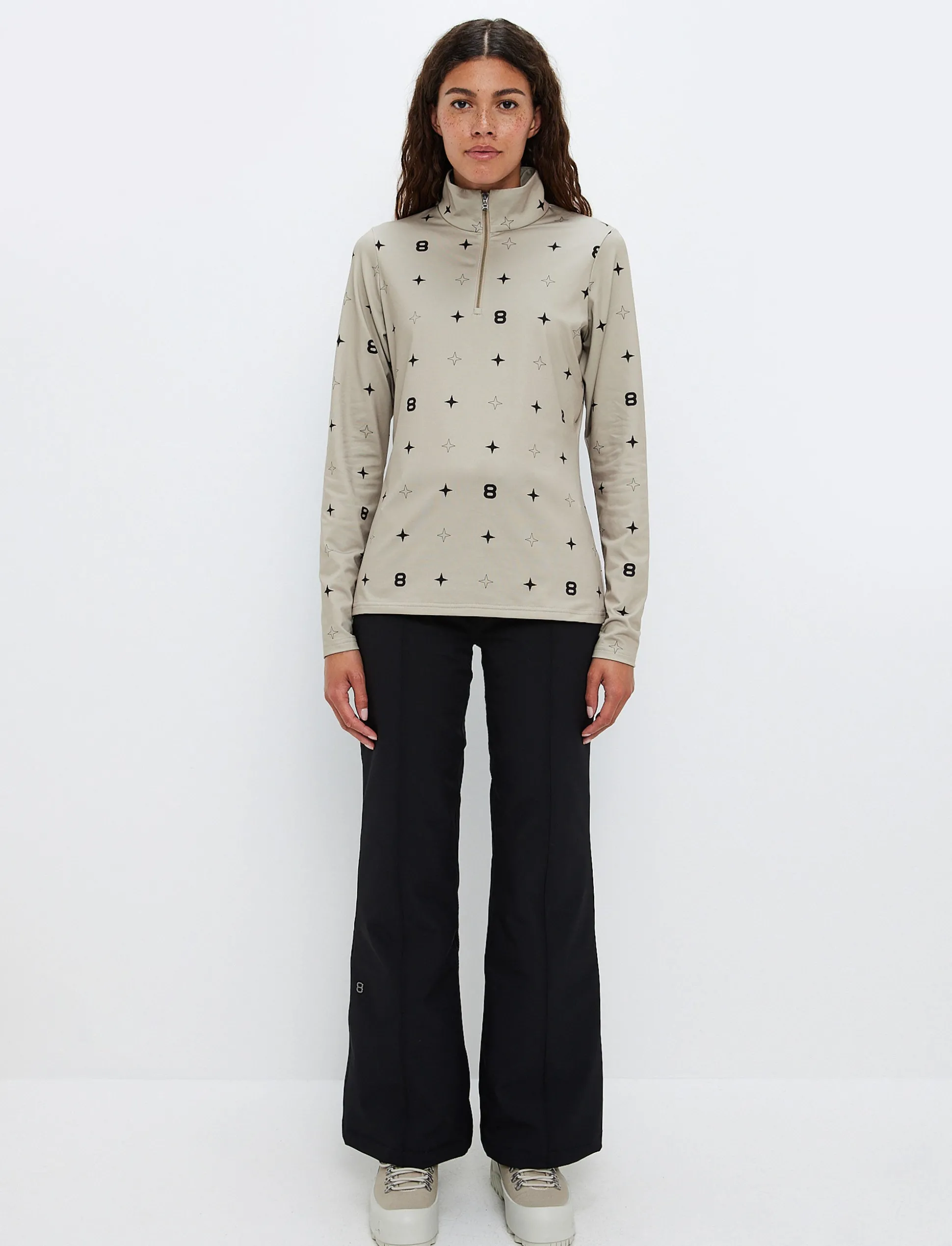 8848 Star W Sweat - Lt Beige