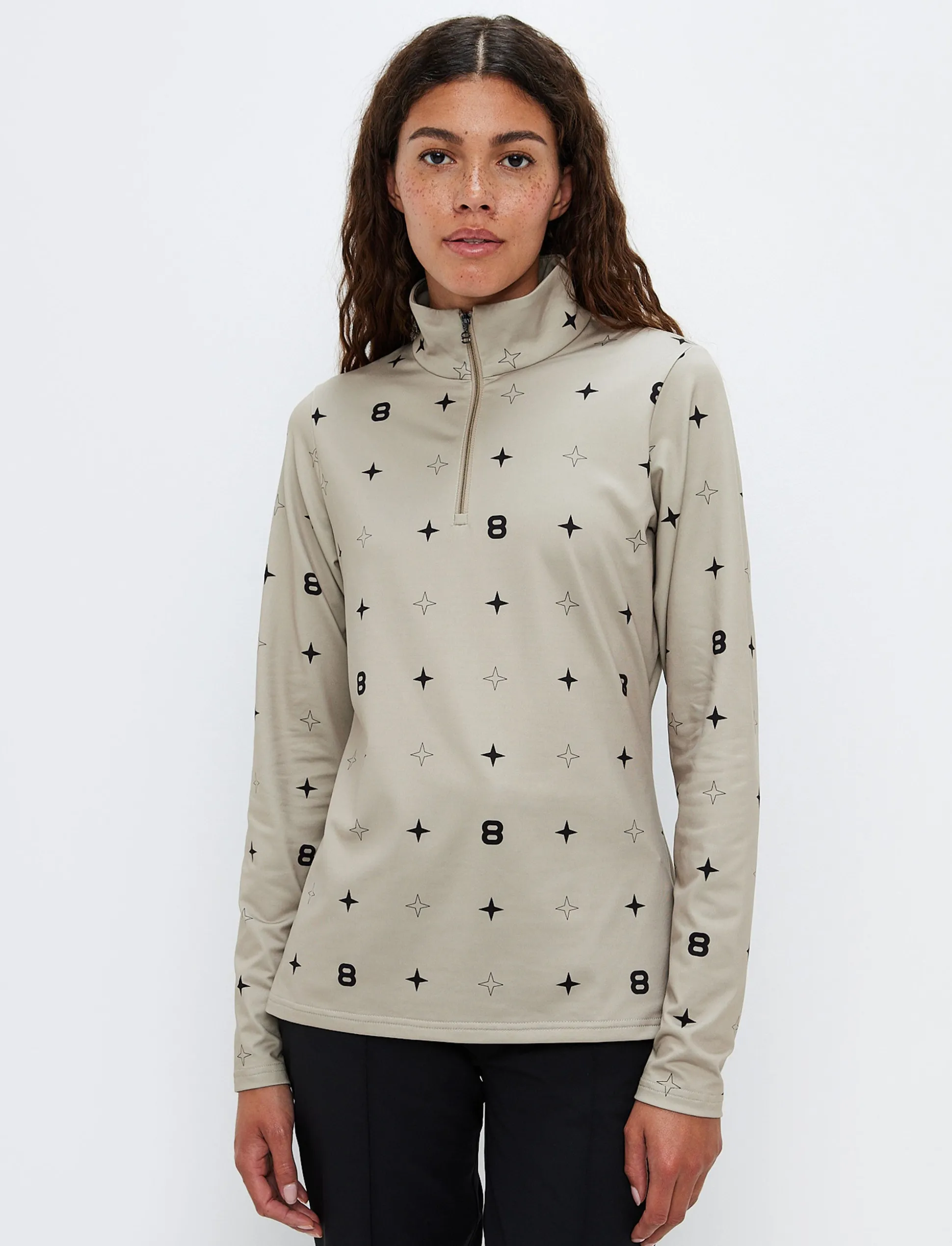 8848 Star W Sweat - Lt Beige
