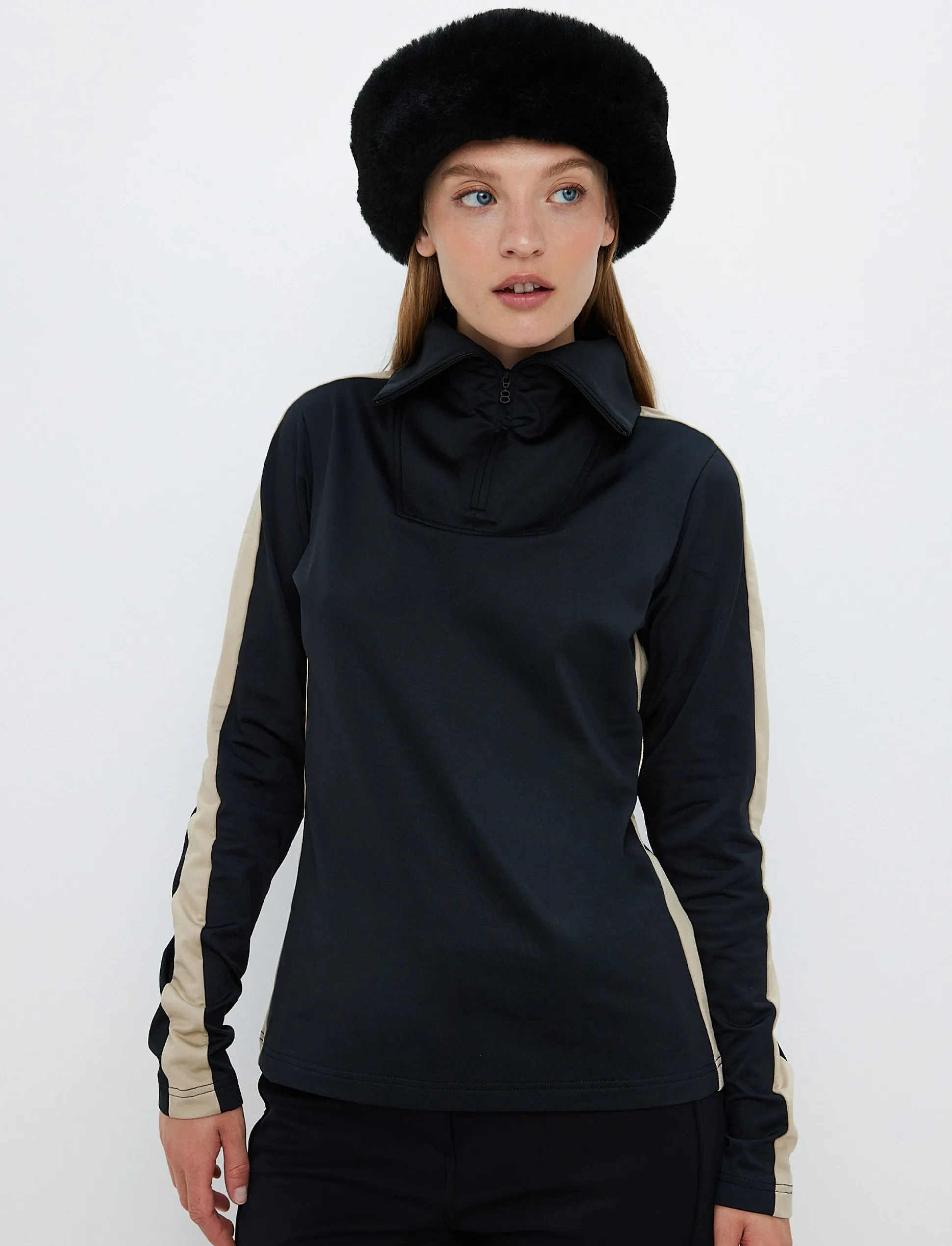 Vanessa W 1/2 Zip Sweat - Black